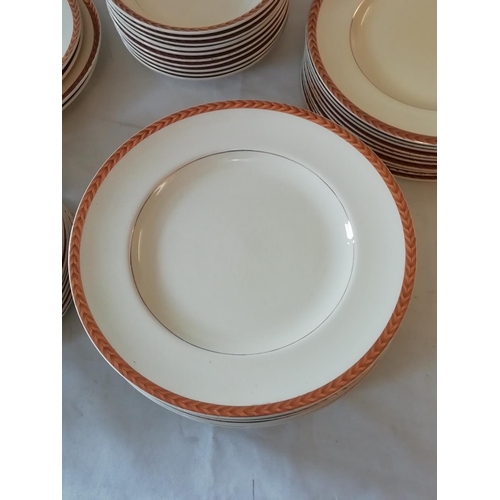 305 - Wedgwood & Co Dinner Ware. 44 Pieces. Some Crazing.