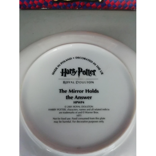 432 - Royal Doulton Harry Potter Collection Wall Plate 'The Mirror Holds the Answer' HPWP4 - Boxed.