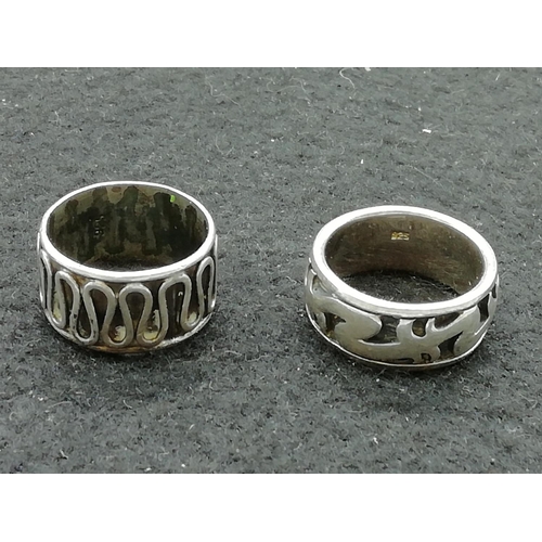 434 - Silver 925 Hallmarked Rings (2)