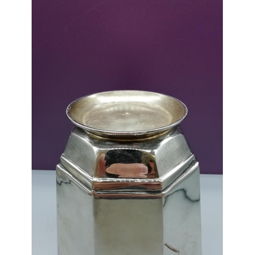 46 - Silver Plated Champagne Bucket with Lion Head Design.