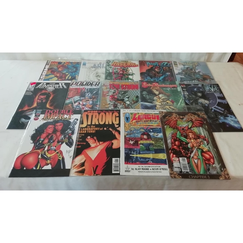 469 - Collection of 14 Comics including 'The Punisher', 'Tom Strong'. E.V.E, etc.