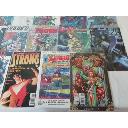 469 - Collection of 14 Comics including 'The Punisher', 'Tom Strong'. E.V.E, etc.