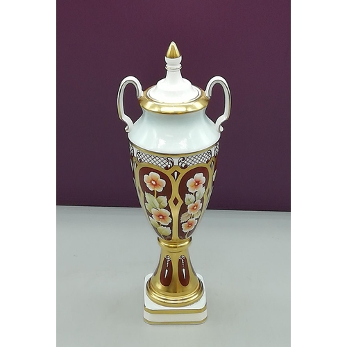 711 - Sutherland China Twin Handled Vase.