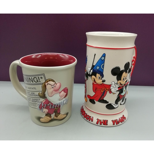 719 - Disney Tankards (2) - Mickey Mouse and Grumpy.