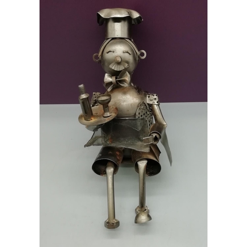 728 - Old Metal Iron Waiter.