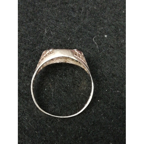 99 - Mexican Coin Ring. 3.1gm