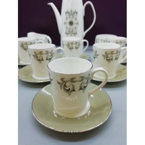 10 - Royal Adderley 15 Piece Coffee Set in the 'Adelphi' Pattern.