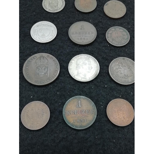 25A - Collection of Austria Coinage 1851-1902.