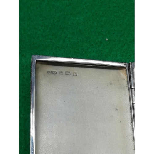 43 - Silver Hallmarked Birmingham Card Case. 59 Gm.