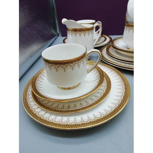 81 - Paragon 26 Piece Part Tea Set in the 'Athena' Pattern.