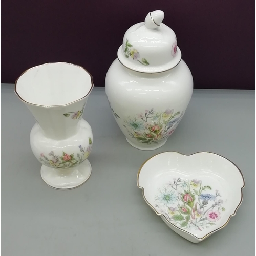 545 - Aynsley China 'Wild Tudor' Items. (3).