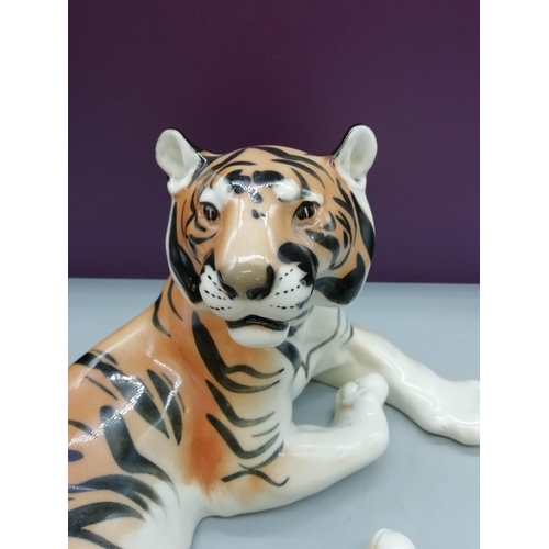 116 - Large Russian Figure of a Tiger. 30cm x 17cm.