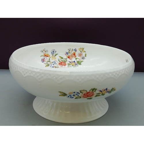 118 - Aynsley Sovereign Footed Bowl in the 'Cottage Garden' Pattern. 19cm Diameter, 9.5cm High.