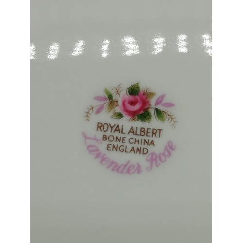 135 - Royal Albert Oval Meat Plates 33cm x 26cm in the 'Lavender Rose' Pattern (6).