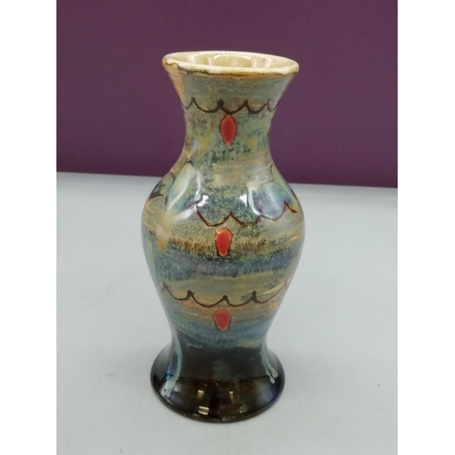 150A - Cobridge Stoneware 15.5cm Vase. Marked AH to base.