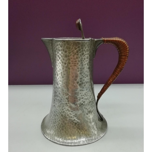 17 - Tudric Pewter 18cm Jug.