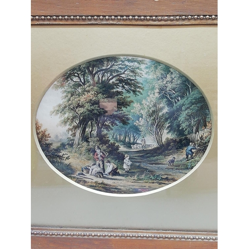 179 - Antique Framed and Glazed Print c 1900. Approx 31cm x 26cm.