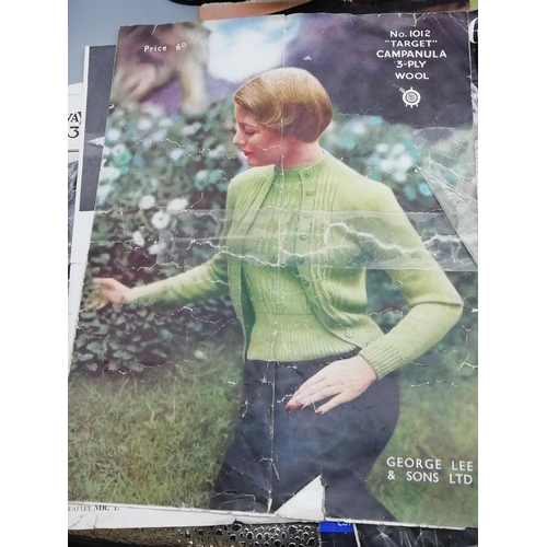 211 - Collection of Dress/Knitting Patterns and Transfers including W.A.A.F. Pullover, etc plus Sewing Ite... 