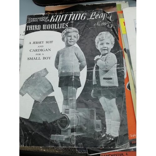 211 - Collection of Dress/Knitting Patterns and Transfers including W.A.A.F. Pullover, etc plus Sewing Ite... 