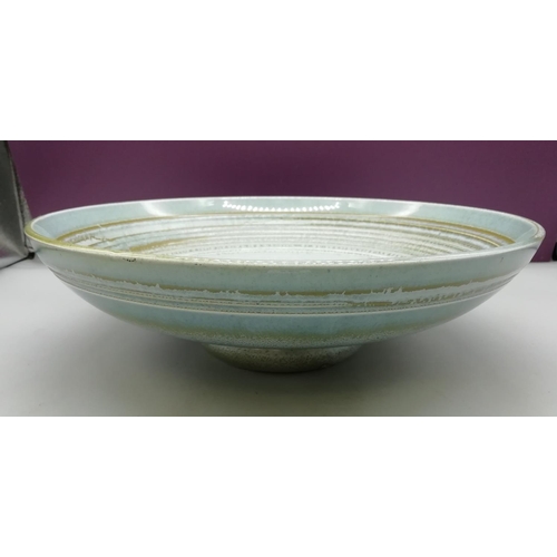 227 - 1930s Minton 27.5cm Bowl. Signed John Wadsworth. All proceeds from this Lot to Centrepoint Charity.