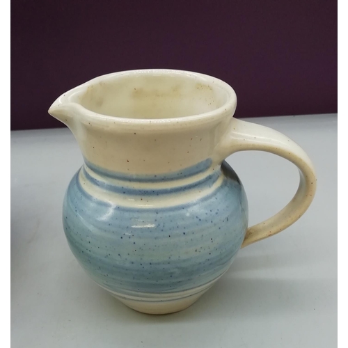 228 - Seviers Studio Pottery 10cm Jug and 14cm Diameter Bowl. All proceeds from this Lot to Centrepoint Ch... 