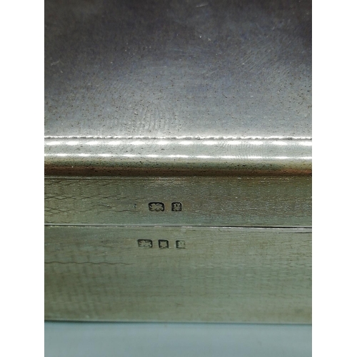 236 - Silver Hallmarked Cigarette Box. All proceeds from this Lot to Centrepoint Charity.