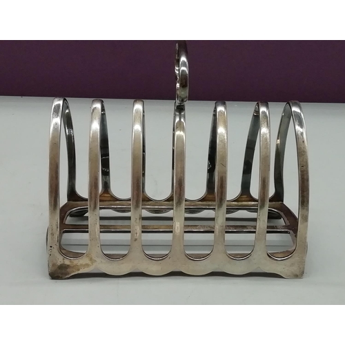 247 - Silver Hallmarked Toast Rack. 174 Grams. All proceeds from this Lot to Centrepoint Charity.