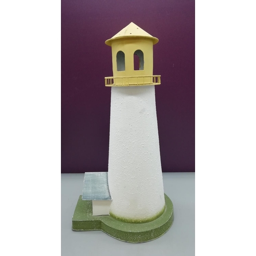 274 - Lighthouse Tea Light Candle Burner. 39cm high.