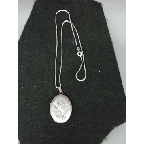 300 - Hallmarked Silver Pendant and Chain.