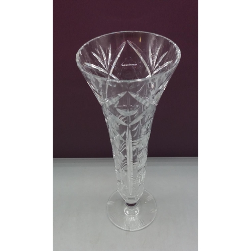 310 - Large 31cm Crystal Vase.