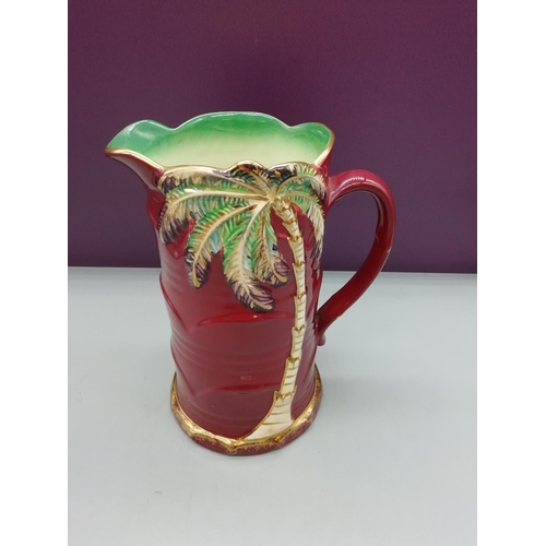 345 - Beswick Palm Tree Jug. 20cm High.