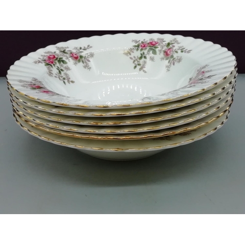 379 - Royal Albert 20cm Bowls in the 'Lavender Rose' Pattern (6).