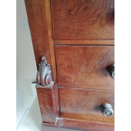 383 - Old Set of Drawers/Writing Bureau. 120cm High, 122cm Wide, 48cm Deep. This Lot is Collection Only.