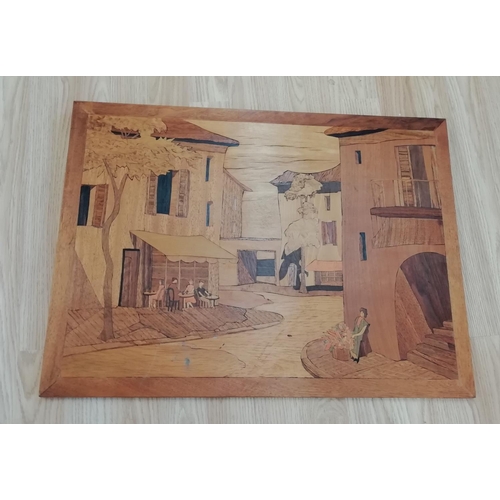 386 - Wooden Picture. 61cm x 46cm. This Lot is Collection Only.