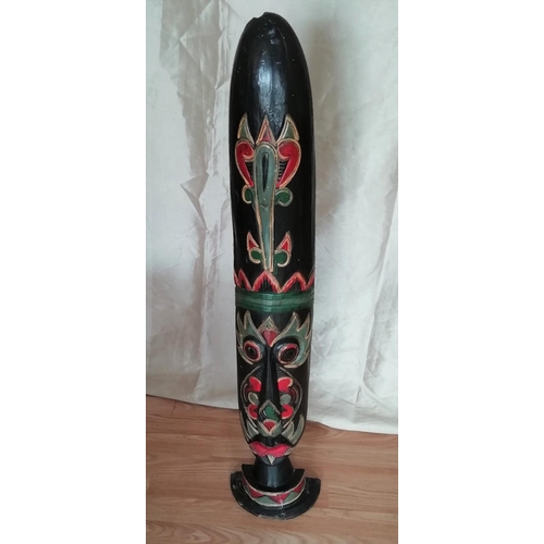 585 - African Tribal Mask. 102cm High. This Lot is Collection Only.