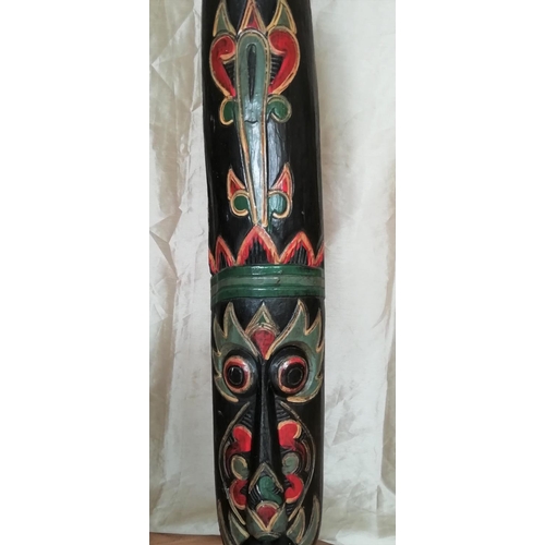 585 - African Tribal Mask. 102cm High. This Lot is Collection Only.