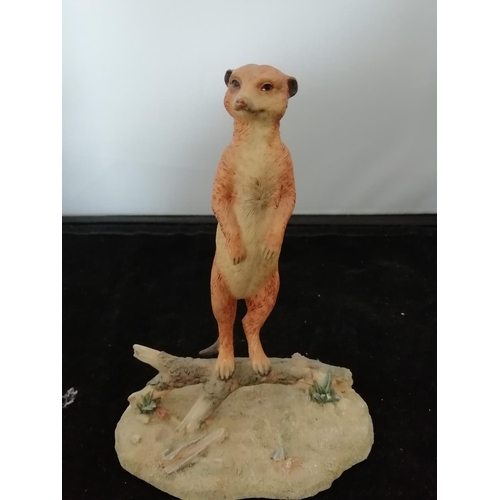 627 - 2 x Figures - Leonardo Meerkat plus Pair of Bears.