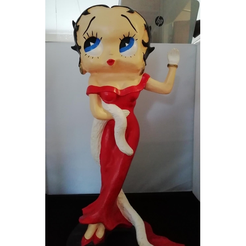 641 - Large 'Betty Boop' Figure. Hairline Fractures to Neck. 53cm High. This Lot is Collection Only.