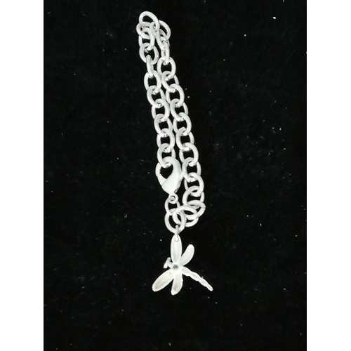 649 - 925 Silver Bracelet with Dragonfly.