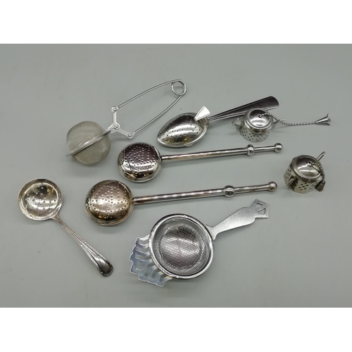 673 - Collection of Tea Strainers.