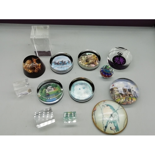 674 - Collection of Paperweights including Tourist Style (13)