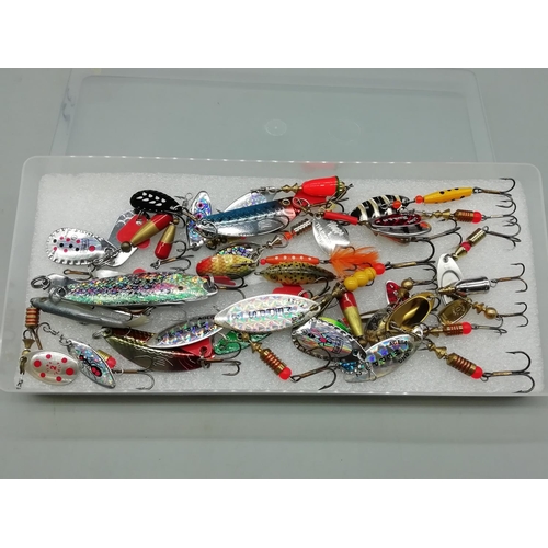 675 - Box of Fishing Lures and Hooks.