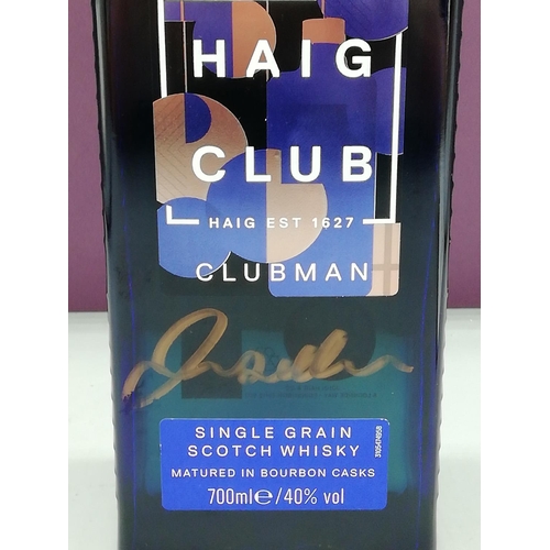 690 - Haig Club Clubman Single Grain Scotch Whisky signed by David Beckham - with Order Summary.