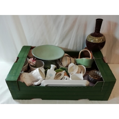 707 - Box of Assorted Pottery Items.