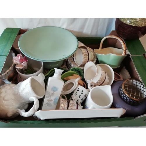 707 - Box of Assorted Pottery Items.