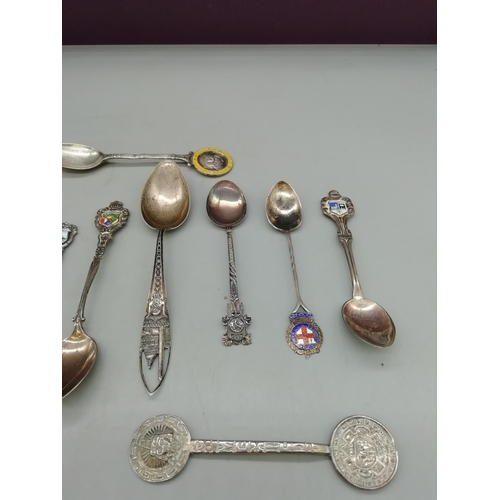 96 - Quantity of Collectors Spoons including Continental Silver.