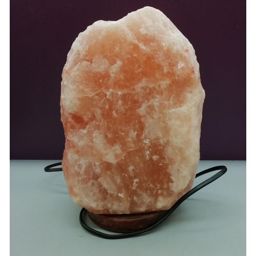 439 - Pink Salt 24cm Lamp W/O.