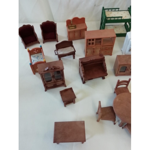 476 - Box of Sylvanian Family Furniture plus Others.