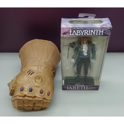 771 - Labyrinth 'Jareth' Doll plus Avengers Gauntlet.