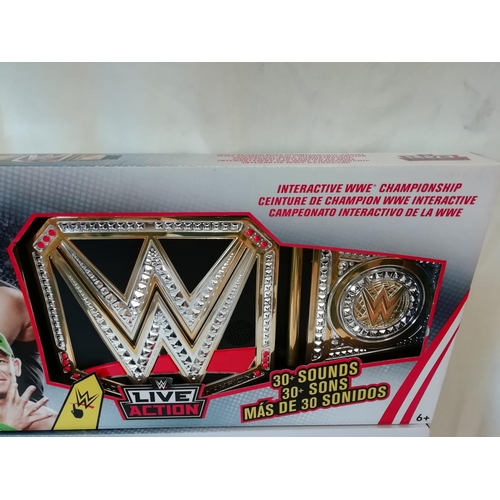 785 - 2 x WWE Live Action Championship Belts - Boxed.